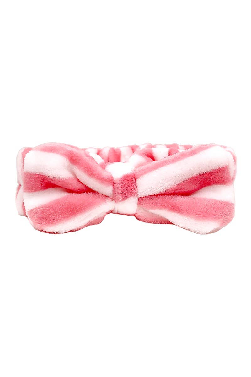 Bandeau à rayures colorées avec nœud