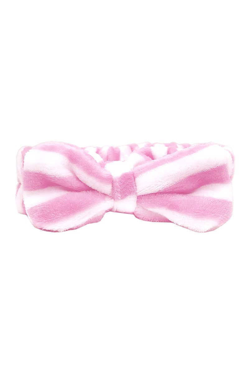 Bandeau à rayures colorées avec nœud