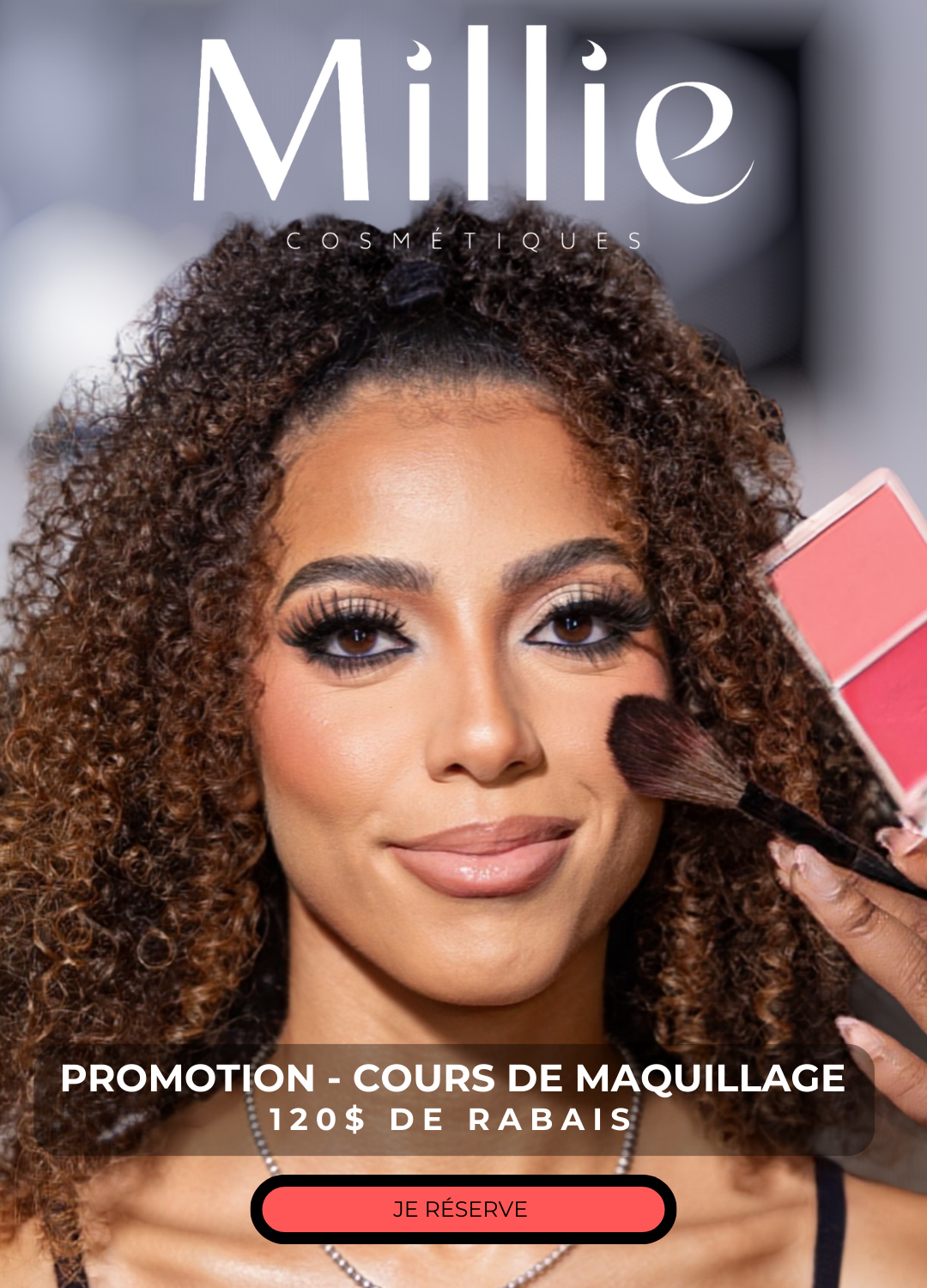 Cours de maquillage en personne (3 séances)